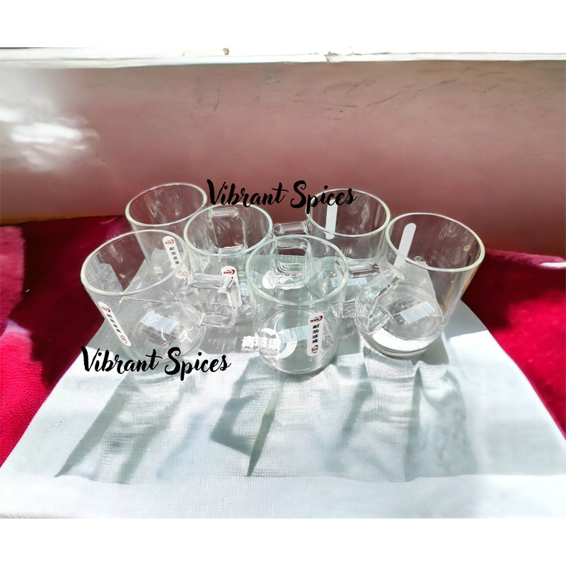 Picture of 220ml high temperature resistant glass tea cup water cup high borosilicate glass tea cup(220ml cup set 6pcs)