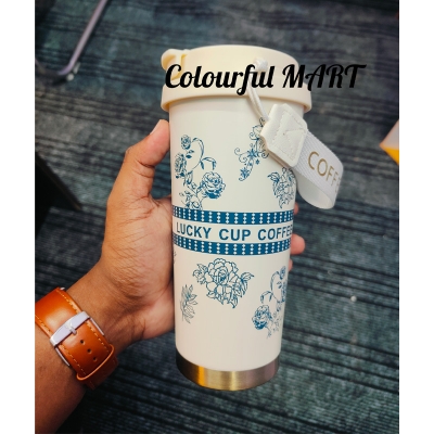 Picture of New  thermos cup high-looking stainless steel coffee cup, accompanying double drinking cup, portable student cup(550ml without led 3d)