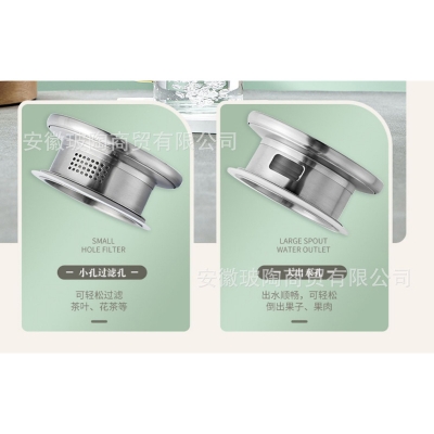 Picture of 1 pcs BOROSILICATE PITCHER, GPH28HA, 1900 ML golden Heat resistant(white clear 2 litter,1.800)