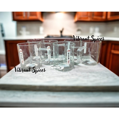 Picture of 220ml high temperature resistant glass tea cup water cup high borosilicate glass tea cup(220ml cup set 6pcs)