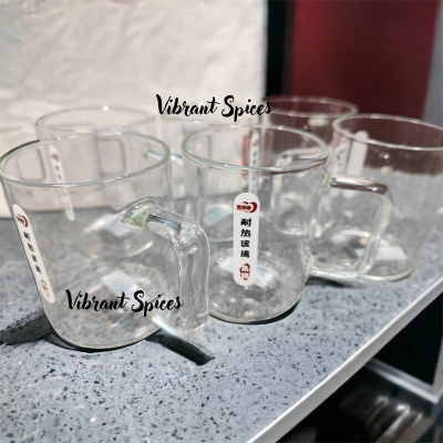 Picture of 270ml high temperature resistant glass tea cup water cup high borosilicate glass tea cup(6pcs 270ml cup)