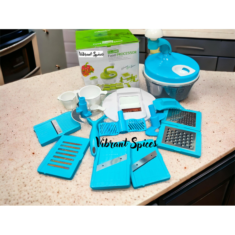 Picture of 11 in 1  multi-functional vegetable cutter grid household kitchen utensils cutting fruit potato grater dicing slicer(vegetable cutter 11 in 1)