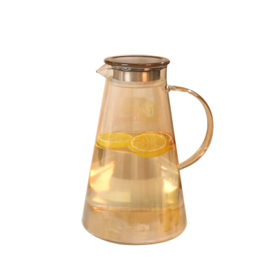 Picture of 1 pcs BOROSILICATE PITCHER, GPH28HA, 1900 ML golden Heat resistant(golden clear,1.800)