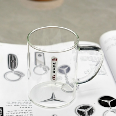 Picture of 1pcs 450ml high temperature resistant glass tea cup water cup high borosilicate glass tea cup(450ml clear cup)