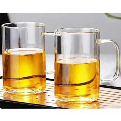 Picture of 220ml high temperature resistant glass tea cup water cup high borosilicate glass tea cup(220ml cup 2pcs)