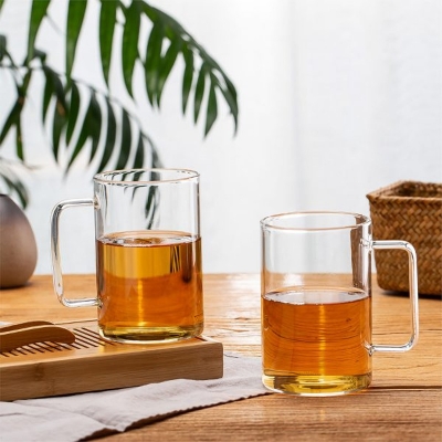 Picture of 270ml high temperature resistant glass tea cup water cup high borosilicate glass tea cup(2pcs 270ml cup)