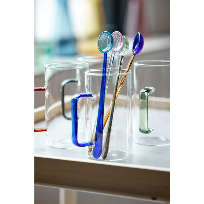 Picture of 2pcs/4pcs set Heat-Resistant  borosilicate Glass Mug/Milk Tea Coffee Cup(2pcs multicolor cup)