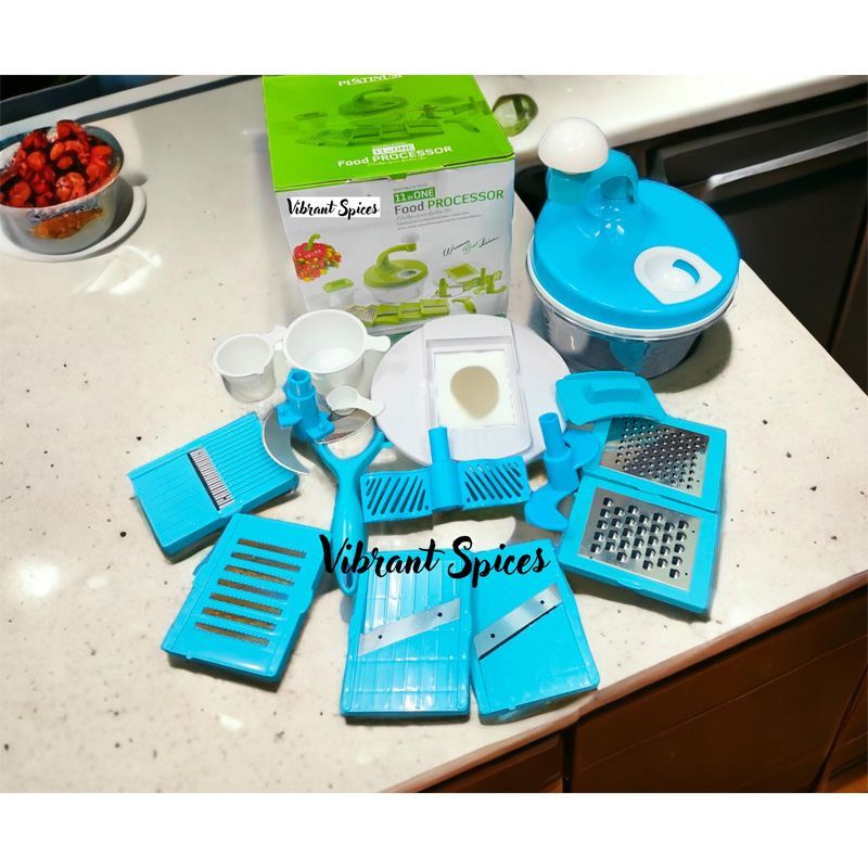 Picture of 11 in 1  multi-functional vegetable cutter grid household kitchen utensils cutting fruit potato grater dicing slicer(vegetable cutter 11 in 1)