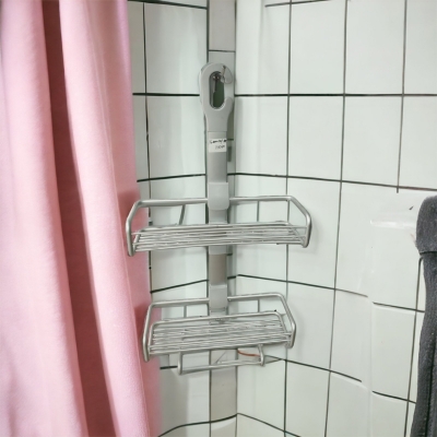Picture of Binca Collapsible & Adjustable Shower Caddy (Aluminum) high quality(aluminum silver color)