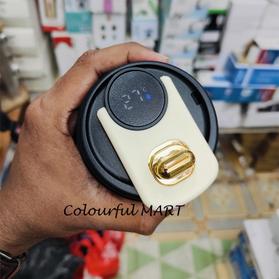 Picture of New  thermos cup high-looking stainless steel coffee cup, accompanying double drinking cup, portable student cup(white body black lid)