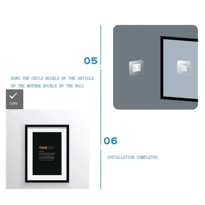 Picture of Double Sided Adhesive Wall Hooks Wall Hanger Transparent Suction Cup Sucker Hook Double-Sided Adhesive Wall Hooks Dropshipping - Wall Hook(10 pcs bothside hook)