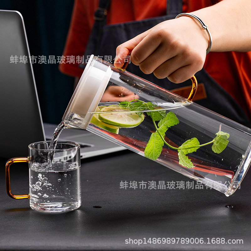 Picture of 5 Pcs Borosilicate Glass Jug & Mug Set  high quality(multicolour)