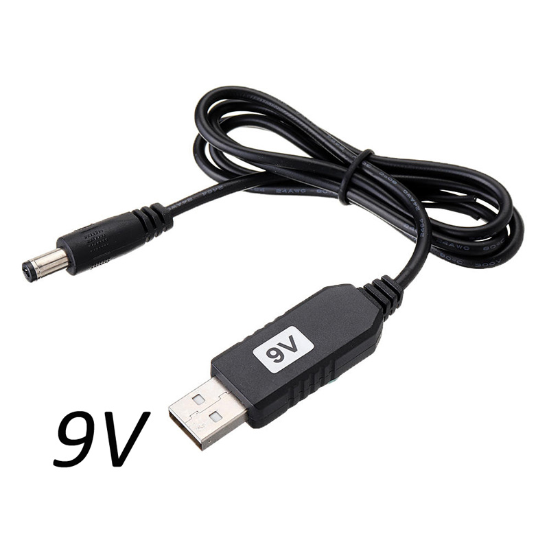Picture of USB Power Cable Boost Line DC 5V to DC 5v/9v/12V Powerbank to InternetRouter And_Onu - plug diameter 5.5mm 1pcs ( current chole geleo power bank diye chalanor cable)(9V)