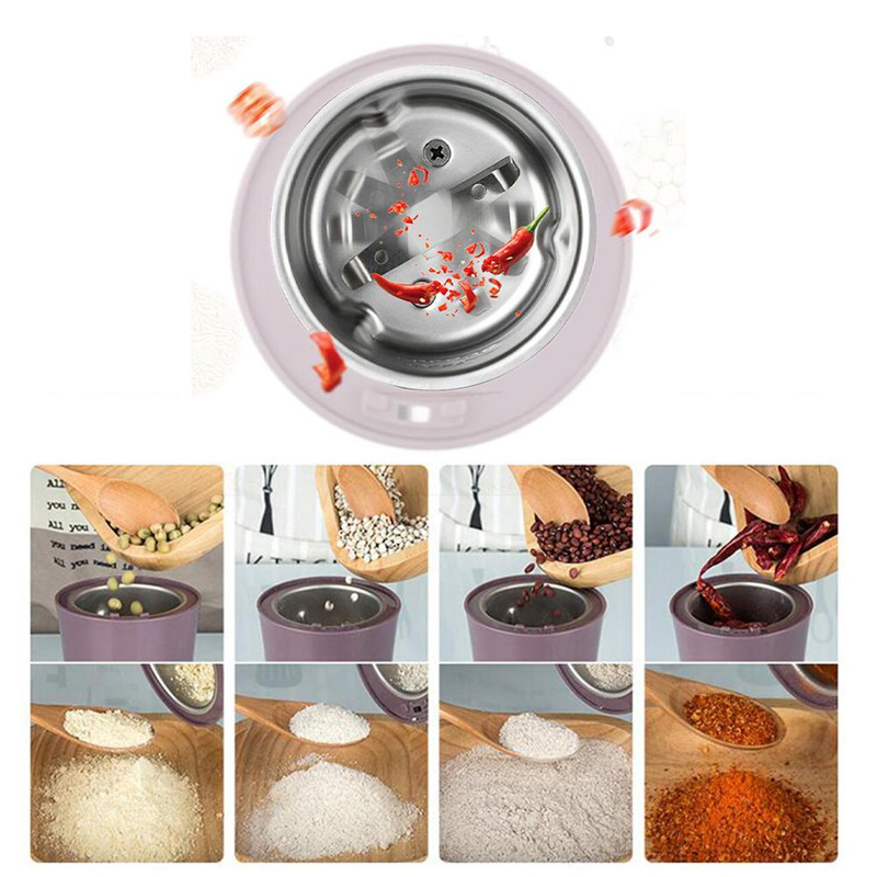 Picture of Mini Kitchen Electric Coffee Grinder Cereals Nuts Beans Spices Grains Grinding Machine Multifunctional Home Coffee Grinder(multicolour)