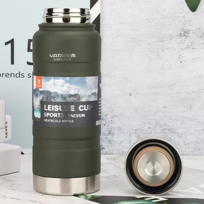 Picture of stainless steel 5 layerwater bottle manufacture professional outdoor thermos 500 ml America style water bottle(multicolor)