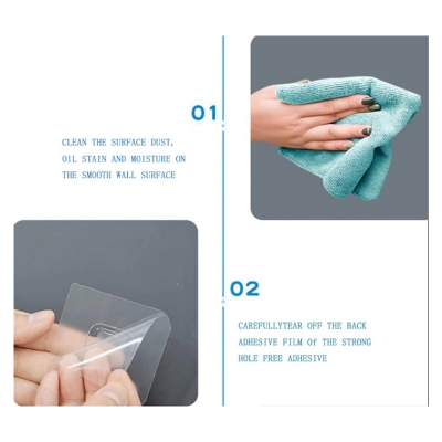 Picture of Double Sided Adhesive Wall Hooks Wall Hanger Transparent Suction Cup Sucker Hook Double-Sided Adhesive Wall Hooks Dropshipping - Wall Hook(1 pcs both side hook)