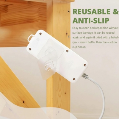 Picture of Double Sided Adhesive Wall Hooks Wall Hanger Transparent Suction Cup Sucker Hook Double-Sided Adhesive Wall Hooks Dropshipping - Wall Hook(1 pcs both side hook)