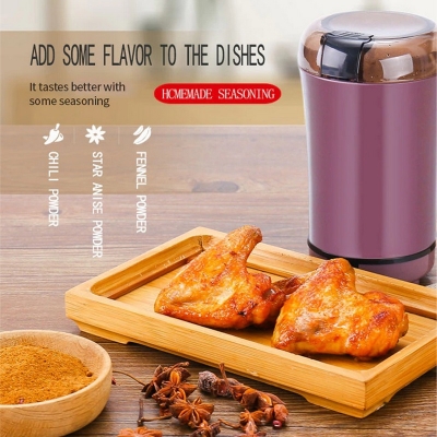 Picture of Mini Kitchen Electric Coffee Grinder Cereals Nuts Beans Spices Grains Grinding Machine Multifunctional Home Coffee Grinder(multicolour)