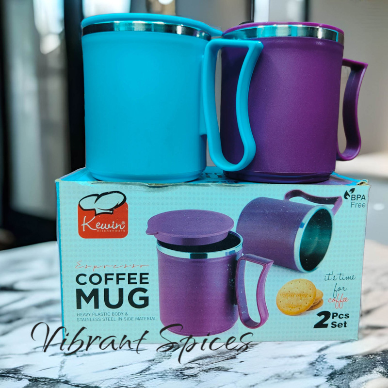 Picture of 1 pair stainless steel water mug/coffee mug/tea mug 300ml(Multicolor)