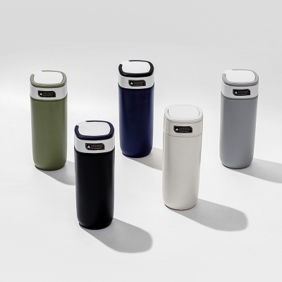 Picture of Creative 5 layer square suction cup non-inverting cup desktop office lazy coffee cup 304 stainless steel water cup hot and cold(multicolour 1pcs)