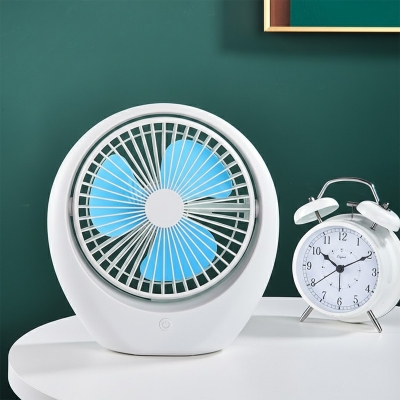 Picture of Desk lamp folding student dormitory office small electric fan with lamp USB charging and plugging dual-use wall-mounted desktop fan(new dekstop fan)