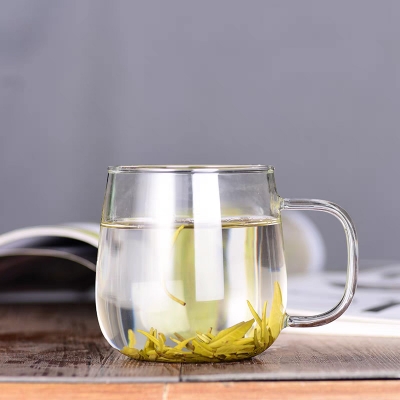 Picture of 1pcs 450ml high temperature resistant glass tea cup water cup high borosilicate glass tea cup(490ml clear cup)