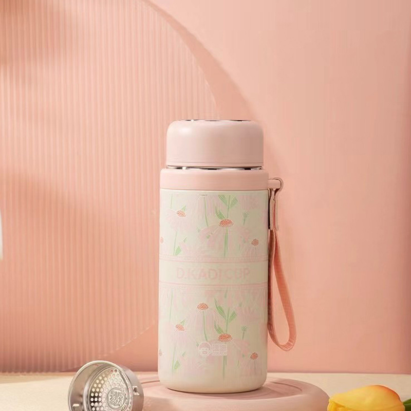 Picture of New Customized 316 stainless steel 3d printed mini sling portable handle thermos cup water bottle(multicolour 1 pcss)