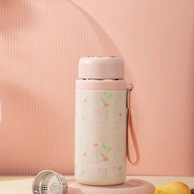Picture of New Customized 316 stainless steel 3d printed mini sling portable handle thermos cup water bottle(multicolour 1 pcss)