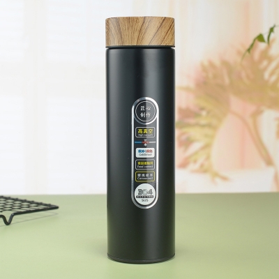 Picture of Keelorn Double Layer 500ml Vacuum Flasks Thermoses Cup Business Coffee Mug Thermoscup Stainless Steel vacuum flasks for Car Water Bottle(Black)