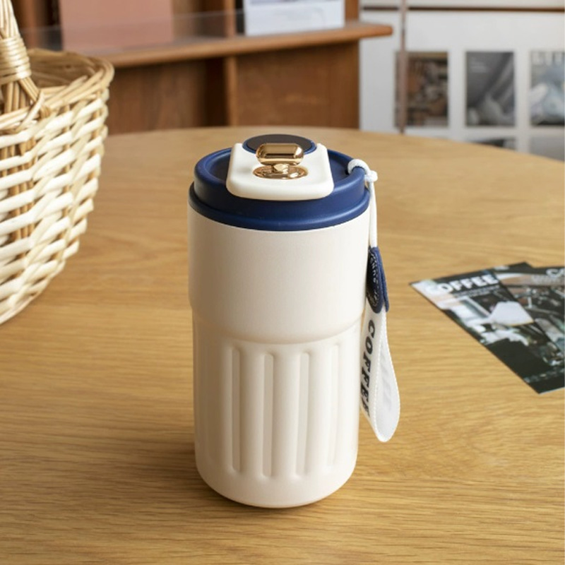 Picture of thermos cup for girls, high-looking stainless steel coffee cup, accompanying double drinking cup, portable student cup(3d mug without led)