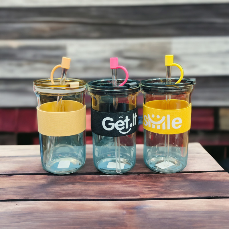 Picture of New 540ml Glass cup new high borosilicate coffee cup glass water cup cold drink cola beverage cup milk tea milk single layer cup(480ml multicolor 1p)