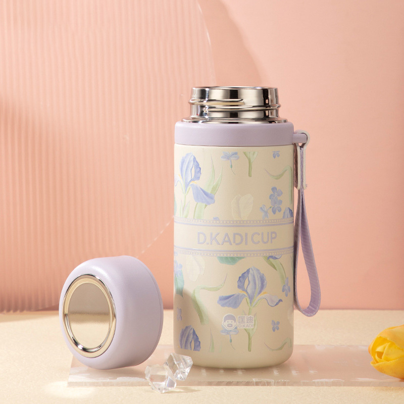 Picture of New Customized 316 stainless steel 3d printed mini sling portable handle thermos cup water bottle(multicolour 1 pcss)