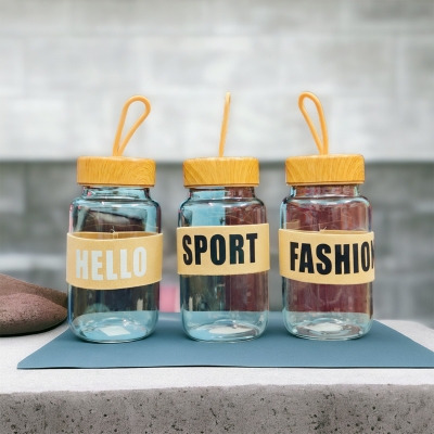 Picture of New 540ml Glass cup new high borosilicate coffee cup glass water cup cold drink cola beverage cup milk tea milk single layer cup(480ml multicolor 1p)