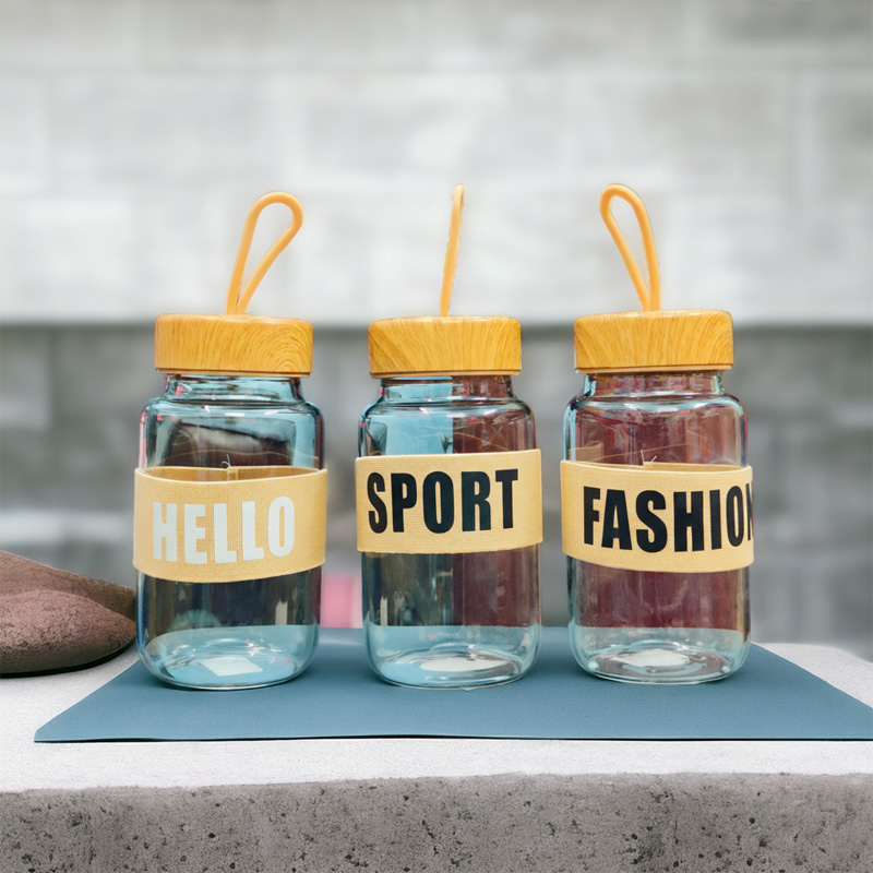 Picture of New 540ml Glass cup new high borosilicate coffee cup glass water cup cold drink cola beverage cup milk tea milk single layer cup(480ml multicolor 1p)