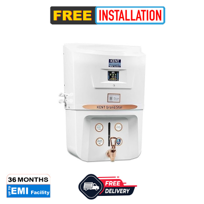 Picture of Kent 9 Liter Grand Star RO| RO+UV+UF+Alkaline+Copper+TDS Control+UV LED Tank| Auto Flush Feature Water Purifier