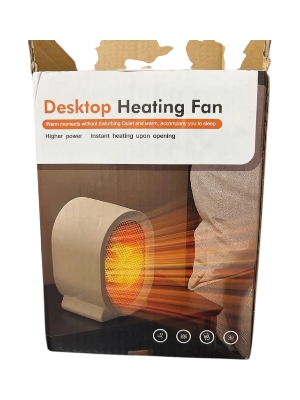 Picture of Portable 400W Mini Electric Heater | Safe Desktop Room Heater for Bedroom - Multicolor