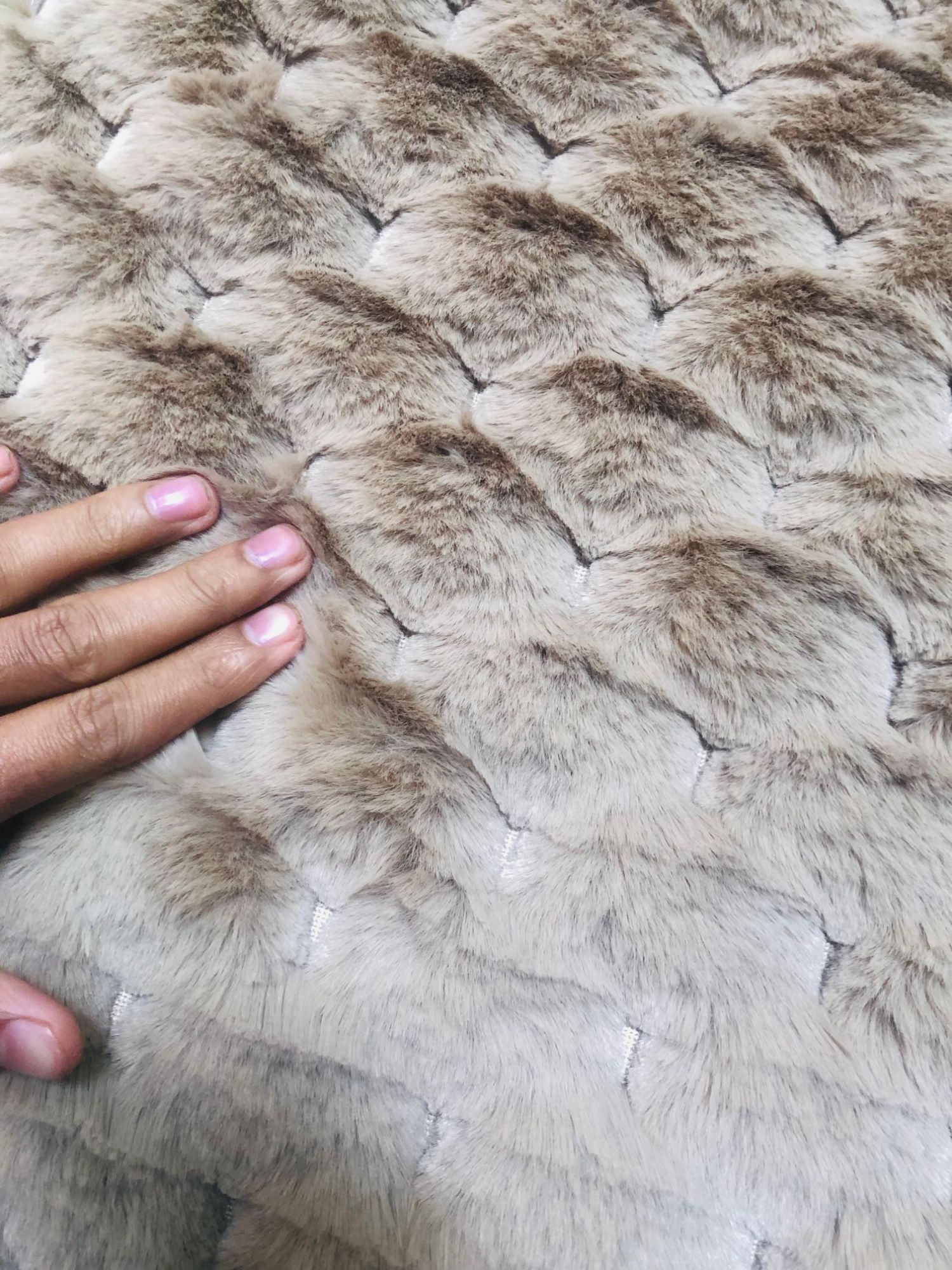 Picture of Rabbit Fur Style Faux Fur Carpet Premium Quality | Soft Fluffy Rug for Bedroom & Living Room