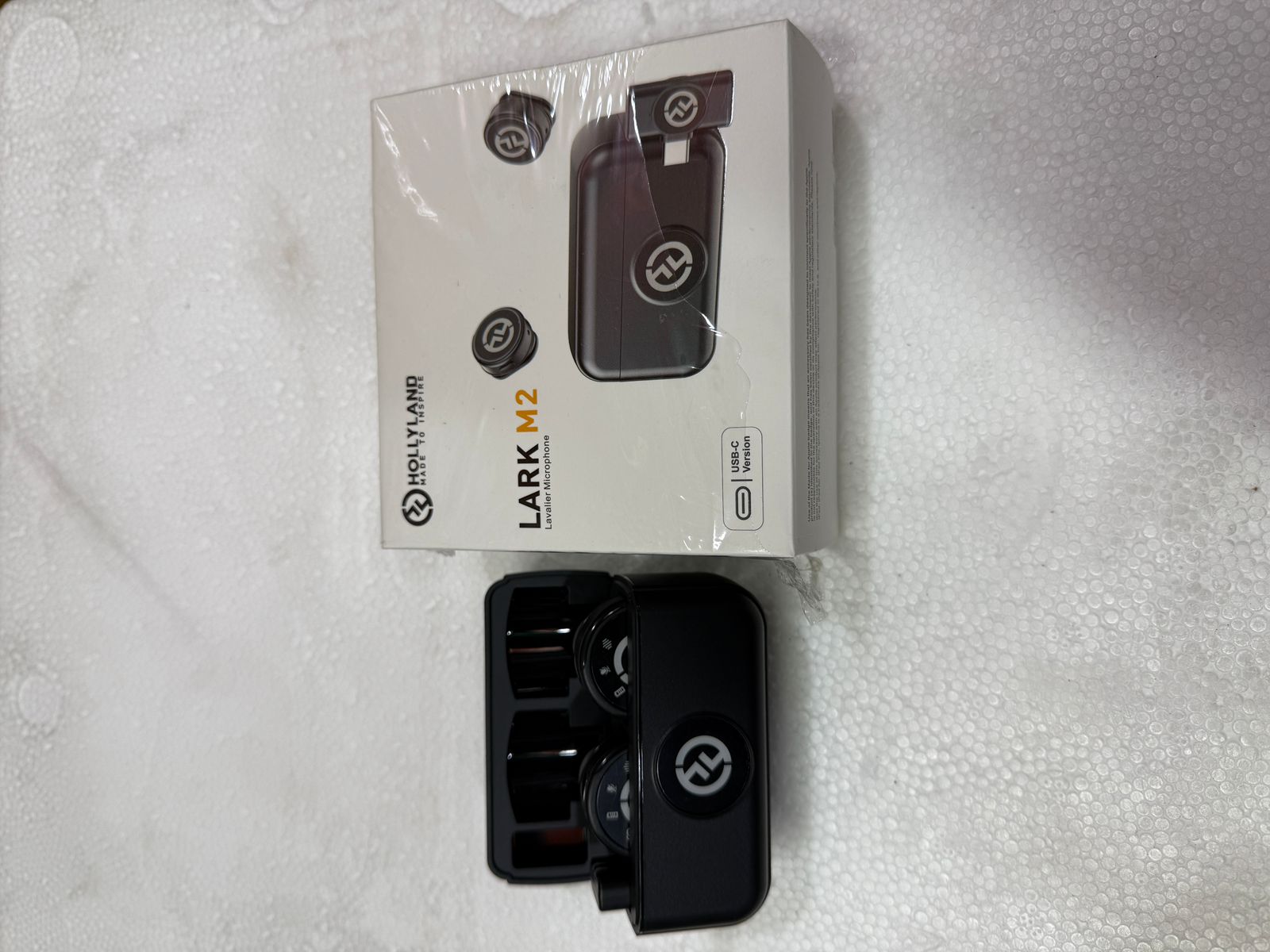 Picture of Hollyland Lark M2 Professional Wireless Lavalier Microphone | Clear Voice Noise Reduction Mic - Black