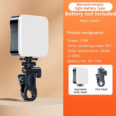 Picture of M-88 LED Video Light Clip-On 5W Rechargeable Fill Light | 3000-6500K Adjustable | CRI 95+ Camera Light