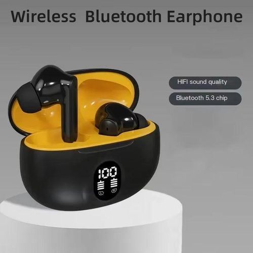 Picture of TWS Bluetooth Earbuds | LED Power Display | Bluetooth 5.3 ENC Earphones | Digital Earpods for iPhone & Android - Black