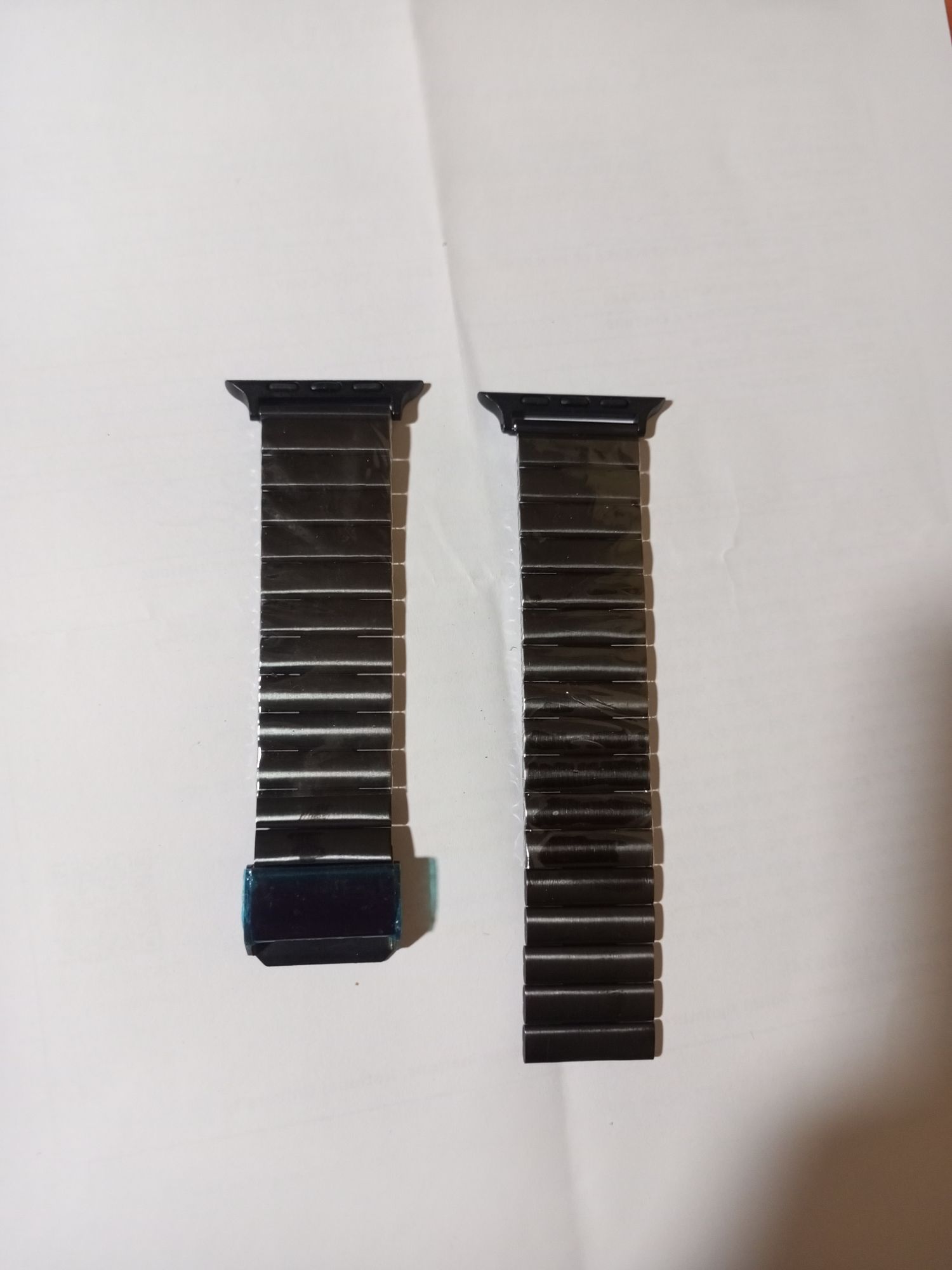 Picture of Classic Metal Link Bracelet Strap for Apple / Android Smartwatch –SmartWatch Strap Silver/ Black