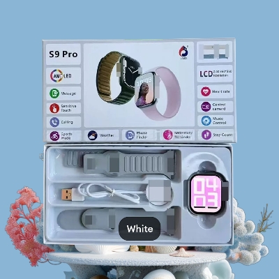 Picture of S9 Pro Smartwatch | Hot Selling Model | Double Strap Edition | Fitness Tracker & Health Monitoring | Bluetooth Calling - Multicolor