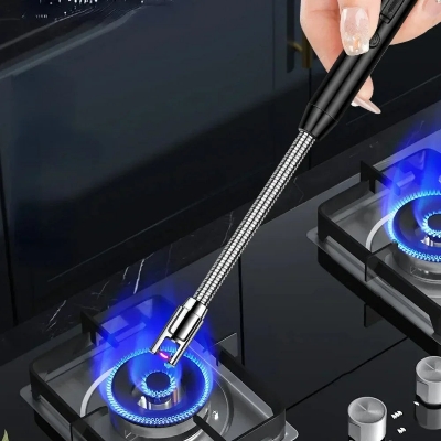 Picture of 360° USB Rechargeable ARC Kitchen Lighter | Electric Windproof Lighter for Cooking & BBQ | Portable & Safety Ignition - Multicolor