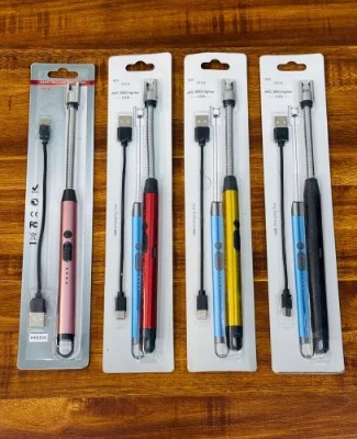 Picture of 360° USB Rechargeable ARC Kitchen Lighter | Electric Windproof Lighter for Cooking & BBQ | Portable & Safety Ignition - Multicolor