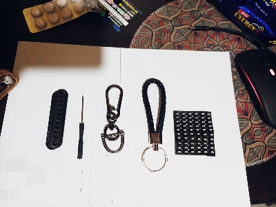 Picture of Keychain Phone Number Plate | Customizable Keyring | Pocket-Friendly Car & Home Number Keyring - Multicolor