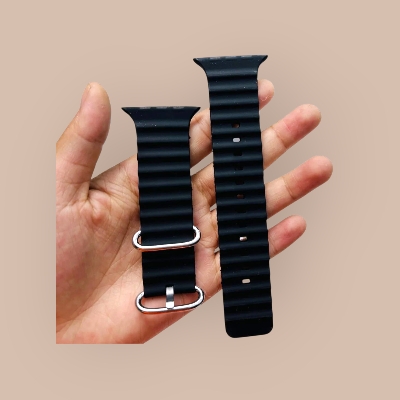 Picture of Ocean Silicone Smartwatch Strap | 3-Color Pack | Durable & Comfortable Replacement Band for Smart Watches