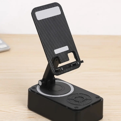 Picture of 3-in-1 Phone Stand with Wireless Speaker | Anti-Slip Base | HD Surround Sound | Compatible with iPhone & Smartphones | Cool Gadget
