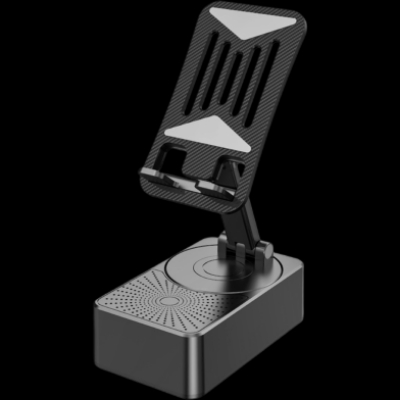 Picture of 3-in-1 Phone Stand with Wireless Speaker | Anti-Slip Base | HD Surround Sound | Compatible with iPhone & Smartphones | Cool Gadget