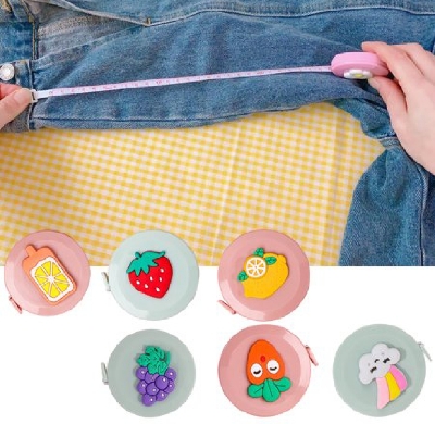 Picture of 60-Inch 1.5 Meter Soft Retractable Tape for Tailor Sewing Craft Dieting Measuring for Industrial Use - Multicolor