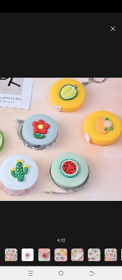 Picture of 60-Inch 1.5 Meter Soft Retractable Tape for Tailor Sewing Craft Dieting Measuring for Industrial Use - Multicolor